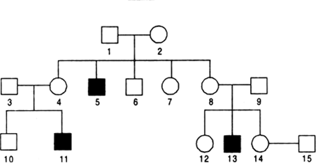 Pedigree Chart X Linked Recessive