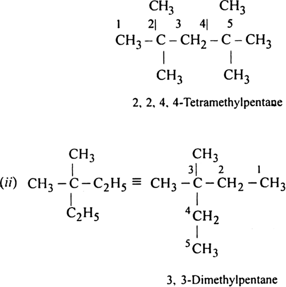 Write Iupac Names Of The Following Compounds I Ch3 3 C Ch2c Ch3 3 Ii Ch3 2 C C2h5 2 Iii Tetra Tert Butyl Methane From Chemistry Hydrocarbons Class 11 Cbse