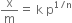 straight x over straight m equals space straight k space straight p to the power of 1 divided by straight n end exponent