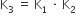 straight K subscript 3 space equals space straight K subscript 1 space times space straight K subscript 2