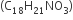 left parenthesis straight C subscript 18 straight H subscript 21 NO subscript 3 right parenthesis