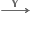 bold rightwards arrow with bold space bold space bold space bold Y bold space bold space bold space on top