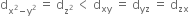 straight d subscript straight x squared minus straight y squared end subscript space equals space straight d subscript straight z squared end subscript space less than space straight d subscript xy space equals space straight d subscript yz space equals space straight d subscript zx
