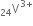 straight V presubscript 24 superscript 3 plus end superscript