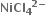bold NiCl subscript bold 4 to the power of bold 2 bold minus end exponent