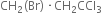 CH subscript 2 left parenthesis Br right parenthesis times CH subscript 2 CCl subscript 3