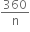 360 over straight n