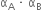 straight alpha subscript straight A space times space straight alpha subscript straight B