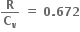 bold R over bold C subscript bold v bold space bold equals bold space bold 0 bold. bold 672