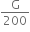 straight G over 200
