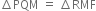 increment PQM space equals space increment RMF