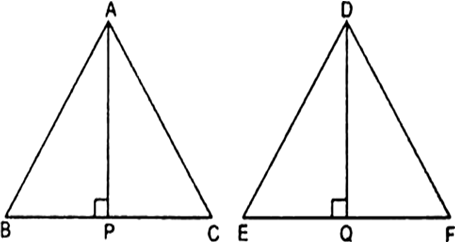 
(i) Given: ∆ABC and ∆DEF such that ∆ABC ~ ∆DEF. AP and DQ are