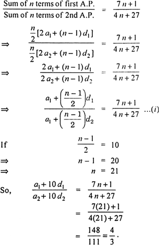 
Let the first and second term of the A .P. be a1 and a2 and common 