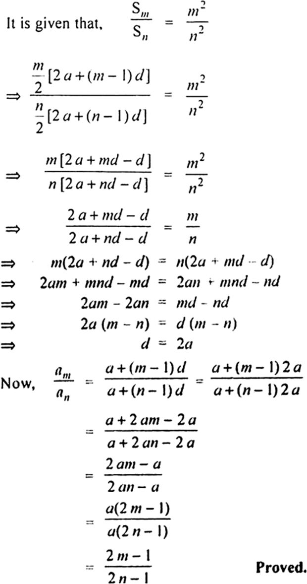 
Let ‘a’ be the first term and ‘d’ be the common difference of
