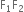 straight F subscript 1 straight F subscript 2