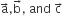 straight a with rightwards arrow on top comma straight b with rightwards arrow on top comma space and space straight c with rightwards arrow on top