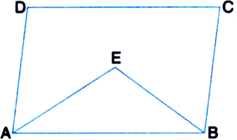 
ABCD is a parallelogram. The angle bisectors AE and BE of adjacent an