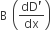 straight B space open parentheses fraction numerator dD apostrophe over denominator dx end fraction close parentheses