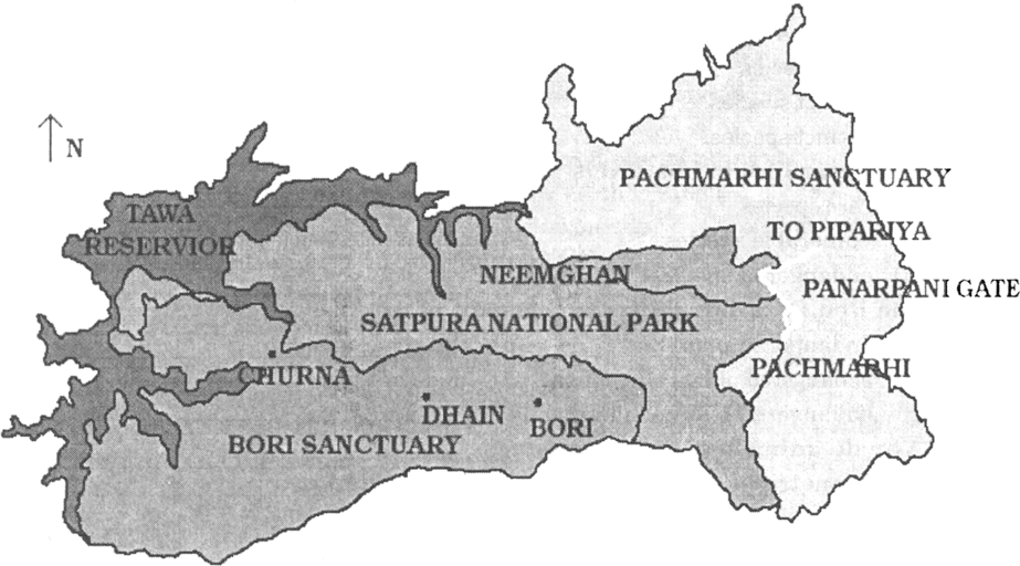Identify the following map and name two sanctuaries and a national park.  from Science Conservation Of Plants And Animals Class 8 Goa Board