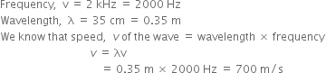 
The time taken by the wave to travel a distance, d of 1.5 km is
Thus 