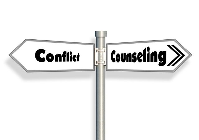 Conflict counselling suggesting conflict resolution methods