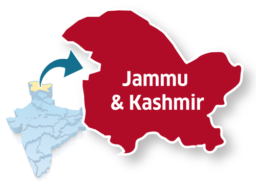 Jammu and Kashmir map